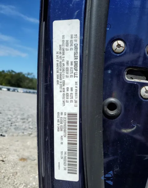 2013 Dodge Challenger Sxt из США, поврежденный, VIN 2C3CDYAG5DH607724